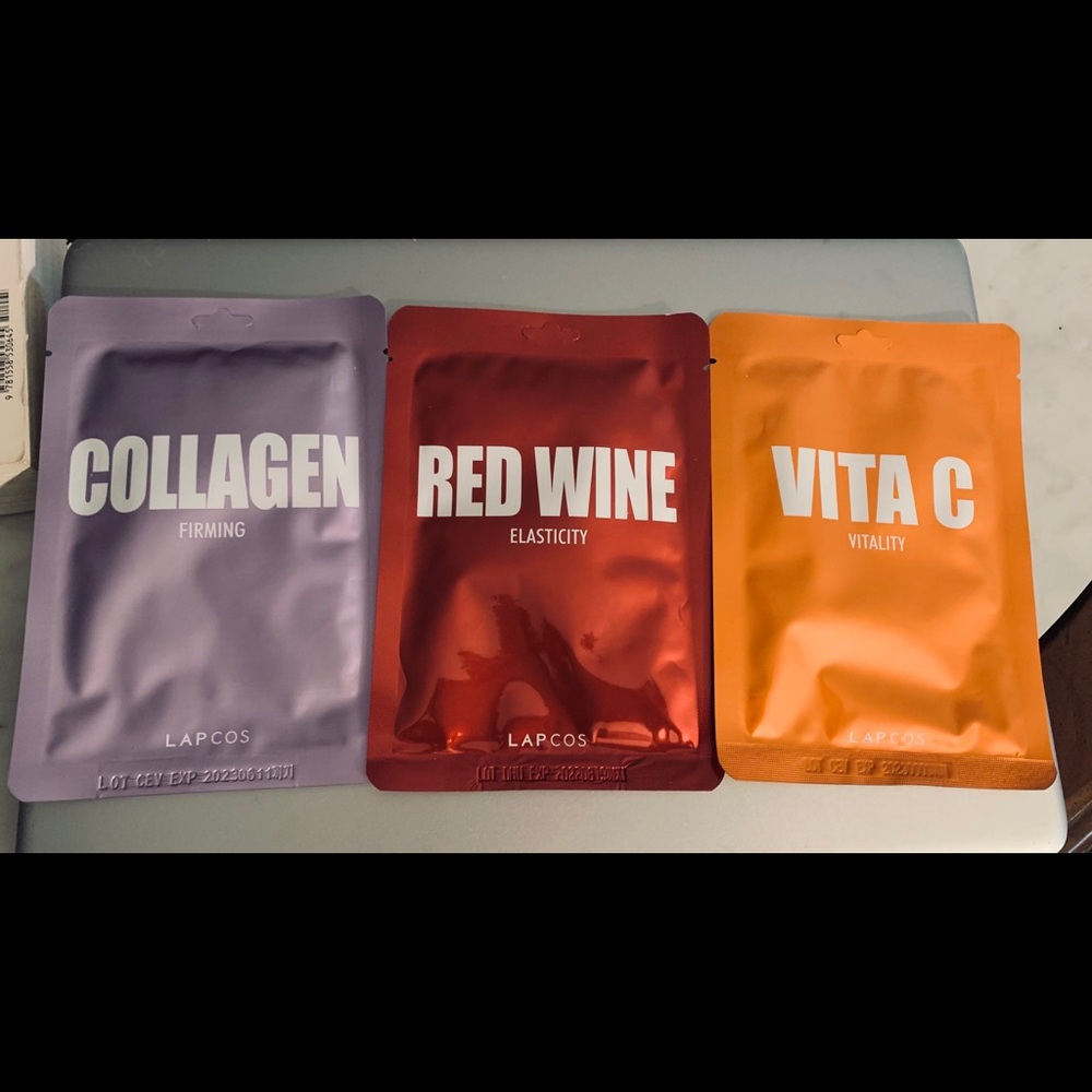 Trio of face masks